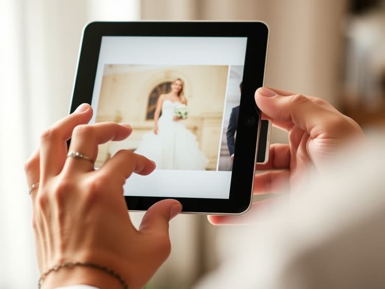Création d'un album de mariage