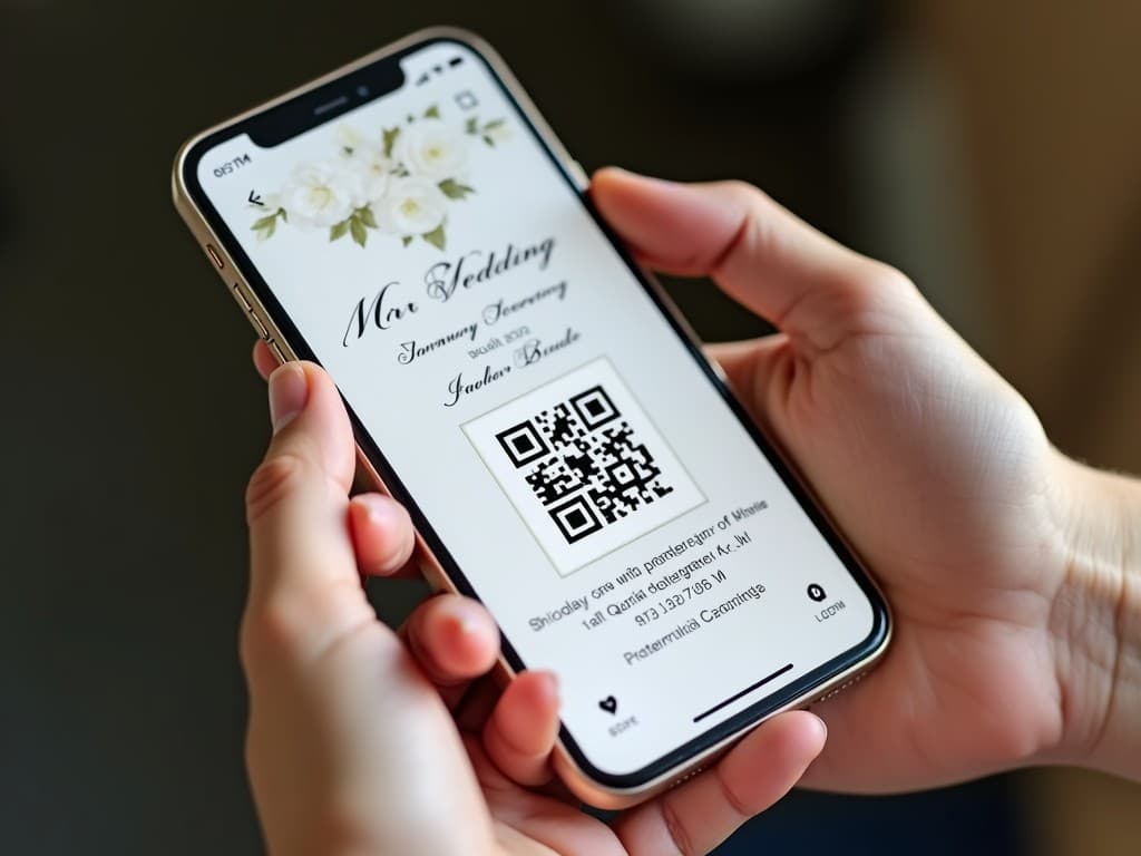 Étape 2 : Partage simple du QR code mariage avec les invités